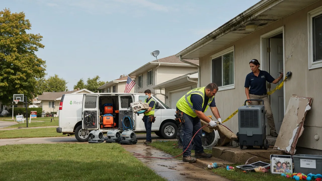Water Damage Restoration in Woodland, IL near me
